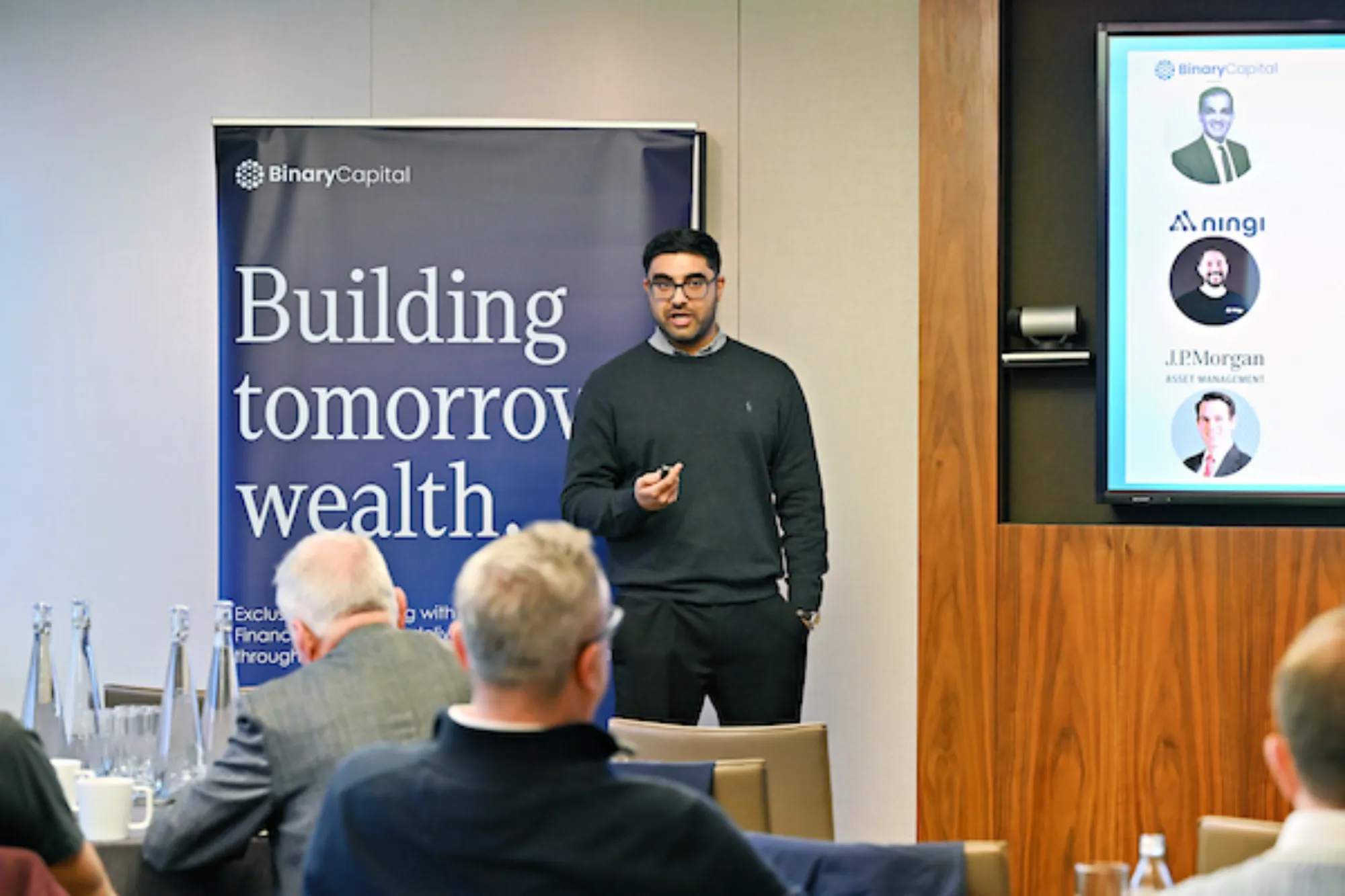 Binary Capital team at work in the office