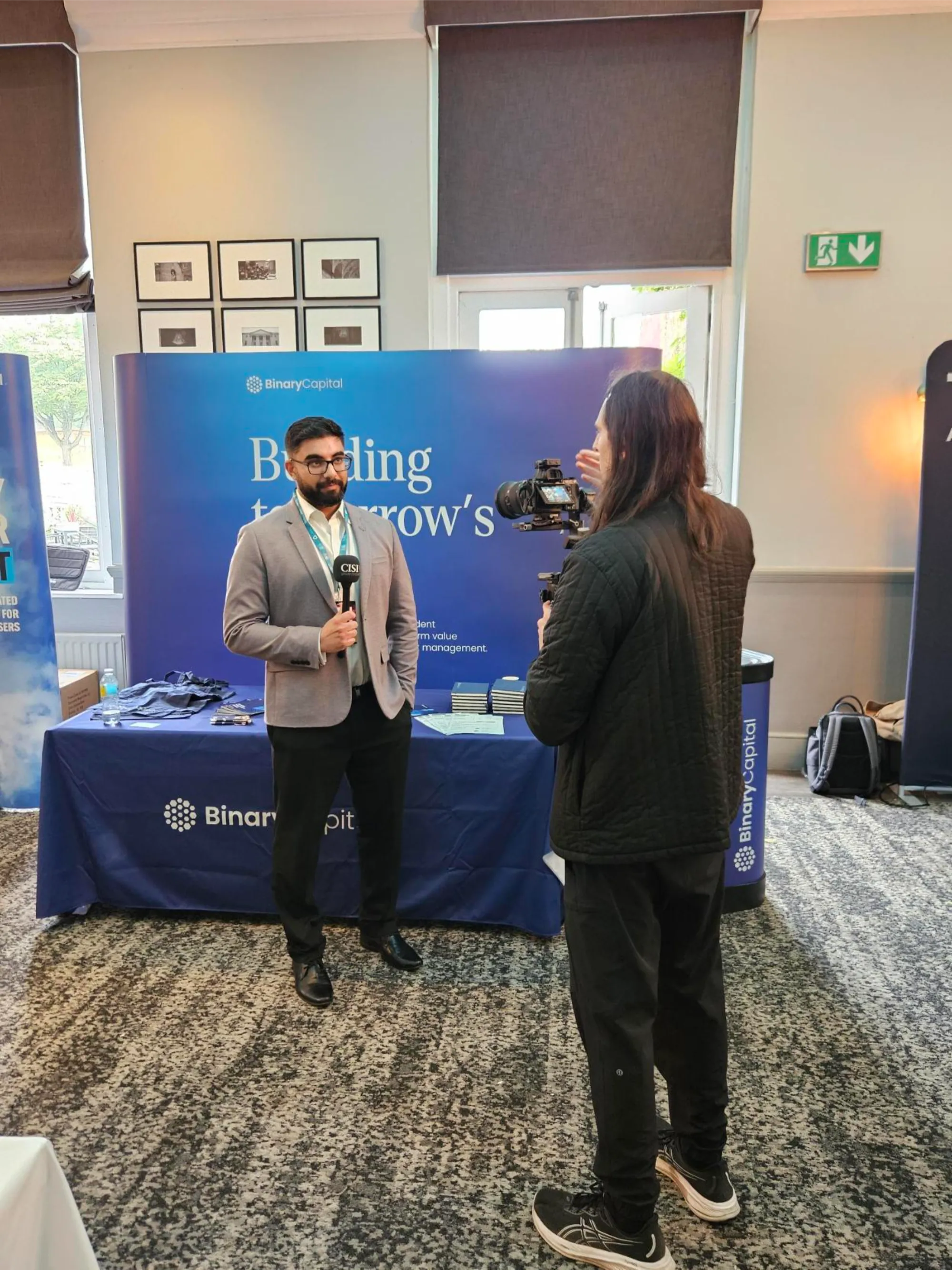 The Binary Capital stand at CISI Windsor